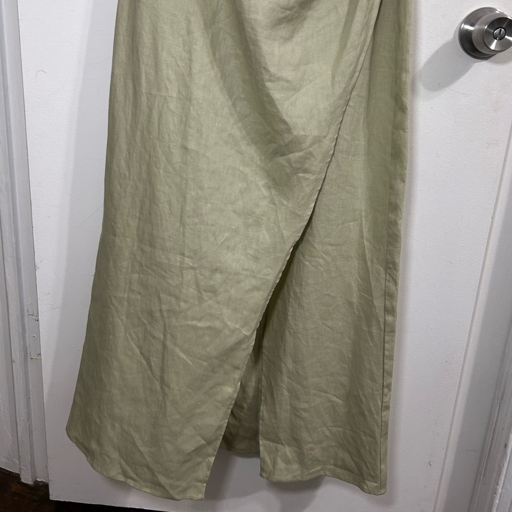 Reformation Solana Green Linen Dress - Picture 7 of 12